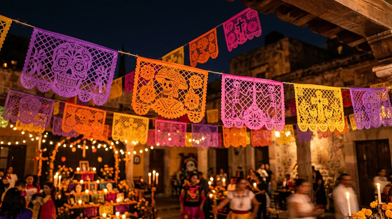 Papel picado decorativo
